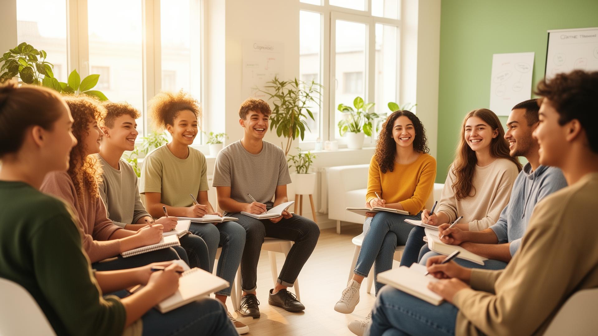 Young people in a coaching workshop